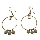 UER483  Fashionable Modern Wear White Turquoise Dangling Earrings