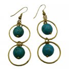 UER485  Get Trendy Jewelry Dangling Ring Style With Turquoise Inside