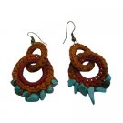 UER508  Crochet Hoop Earrings Boho Style Latest Fashion