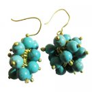 UER531  Cluster Turquoise Earrings With Effervescence Earrings