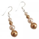 UER536  Customize Bridemaids Gift Swarovski Pearls Pearls Earrings