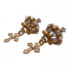 D246  Unique And Funky Novelty Crown Shaped Earrings