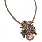 N961  Multicolor Vase Pendant Necklace For School Girls