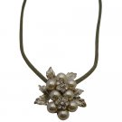 N962  Beautiful Flower Pendant Necklace Prom Jewelry