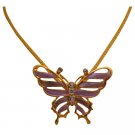 N970  Trendy Stylish Butterfly Pendant Necklace