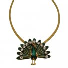 N964  Uniquely Designed Peacock Pendant Necklace