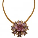N973  Attention Grabbing lilac and purple flower Pendant