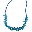 GC280  Beautiful Blue Teardrops Beads Necklace Gift For Girls