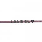GC271  Isabel Name In Pink watch strap Bracelet With Charm Heart