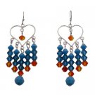 ERC725  Colorful Swarovski Crystals Earrings For Prom