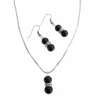 NS1048  Wedding Pageant Bridemaids Prom Jewelry Beautiful In Black