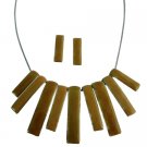 NS1025  Painted Beads Rectangular Shaped Multi Beads Drop Down Various Size Beads Jewelry