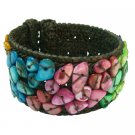 TB1001  Stylish Trendy cotton cuff Bangle Multicolor Nuggets Bracelet