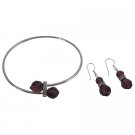 TB1036  Enchanta Collection Swarovski Classy Amethyst Crystals Jewelry