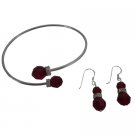 TB1038  Gift Wedding Party Passionate Swarovski Siam Crystals Jewelry