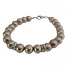 UBR252  Fashion Wedding Classy Champagne Pearls Bracelets Very Economical
