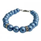 UBR267  Wedding Gift Jewelry Collection Blue Pearls