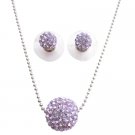 BRD1106  Violet Pave Ball Pendant Original 12mm Pave Ball Jewelry
