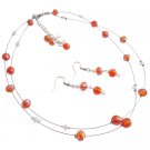 NS1095  Jewelry To Go With Back Open Bridemaids Wedding Dress Fall Color