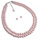 NS1111  Pearls Jewelry Set Most Popular Bridesmaid Gifts Pink Pearls Jewelry