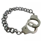 Handcuff Open & Close Handcuff Bracelet Silver Bracelet Thick Chained