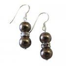 Wedding Pearls Earrings Brown Pearls Breathtaking
