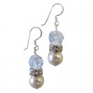 Captivate Jewelry AB Crystals Ivory Pearls Bridesmaid Earring