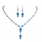 Custom Made To Oder Swarovski Aqua & Turquoise Crystals Set