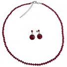 Passionate Gorgeous Gift Siam Red Jewelry Set Holiday Gifts