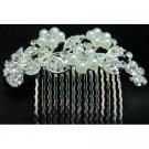 Bridal Pearls comb Wedding Accessories Flower Rhinestones Pearls