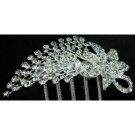 Vintage Inspired Comb Pinned In Your Hair Clear Rhinestones