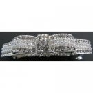 Pearls And Rhinestone Bow Barrette Gorgeous Hair Accessory