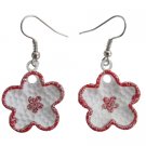 Flower Girls Earrings Gift Beautiful Flower Red Earrings