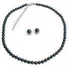 BRD1213  Exotic Tahitian Pearl Necklace Stud earrings At Low Priced