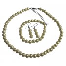 NS712 Wedding Pearl Jewelry Set Ivory Pearl Complete Set With Bracelet