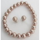TB1127  Fascinating Gift Bridesmaid Maid Of Honor Champagne Pearls Jewelry