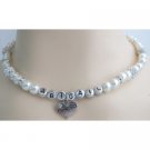 GC451 Children Necklace Personalized Christmas Jewelry Ivory Necklace