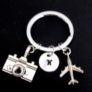 Airplain Key chain, airplane key ring,cmera Key chain, airplane keyring , best friend jewelry