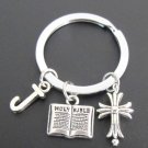 Holy Bible Keychain,Personalized Christian Keyring,