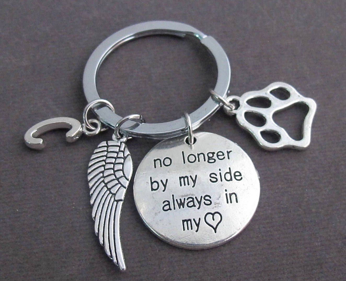 Pet Memorial Keyring,Dog Memorial KeyChain,Dog Remembrance Keyring,Dog