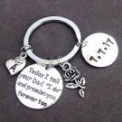Step Daughter Key Chain,Daughter of the Groom,Gift from Bride,Today I tell your