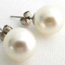 12mm Ivory Pearl Stud Earrings, Wedding Pearl Stud Earrings,Bridesmaid Earrings,