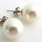 12mm Ivory Pearl Stud Earrings, Wedding Pearl Stud Earrings,Bridesmaid Earrings,