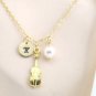 Gold Cello Necklace with Cello Charm Gift For Cellist Music Themed Jewelry