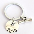 Graduation Keychain,Graduation Keyring,Diploma Degree Keychain,Personalized 2016