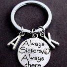 Always Sisters Always there charm Key Chain,Sister Keychain,Sisters gift jewelry
