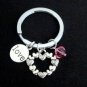 Love Keychain Love Keyring Heart Keychain Heart Charm Gify for Loved Ones