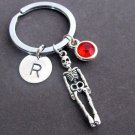 Halloween Keychain,Skeleton Keychain,Skeleton Body Keyring,Gothic,Personalized