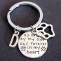 No Longer By My Side But Forever In My Heart,Dog Memorial Personalized Keychain