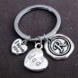 Father's Day Gift,I Love you Dad Keychain,Dad Keyring,Grandpa Gift,Step Dad Gift